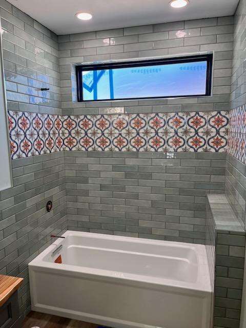 Custom Tile Bathtub Surround Custom Tile Bathtub Surround